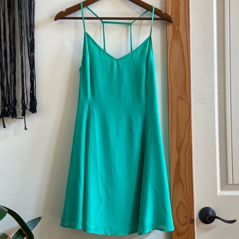 🌸 Naked Zebra 🌸 teal flowy dress